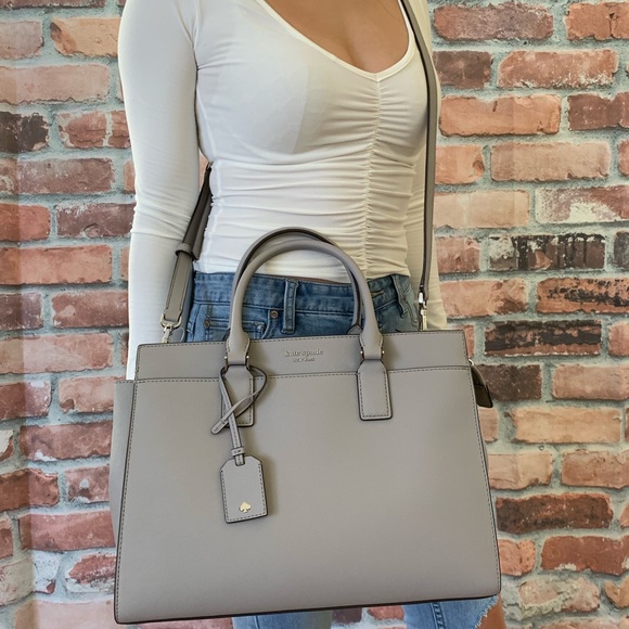 Kate spade Cameron large satchel soft taupe Gray - Picture 6 of 8